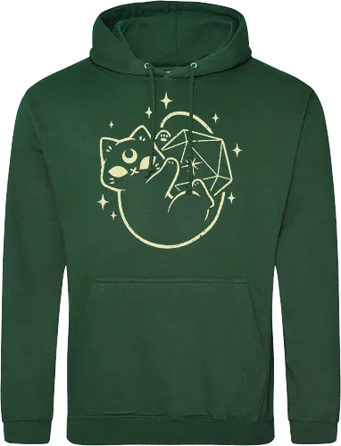 Cute Magical Black Cat D20