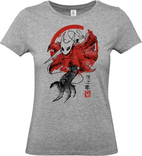sumi e silksong - silksong, hollowknight, knight, lancer, beetle, insect, adventure, cool, awesome, hero, game - Standard T-Shirt (Frauen)