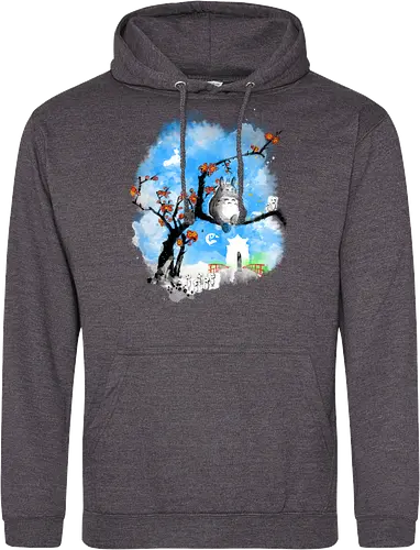 Japan pop overload - japan, anime, pop culture, movies, fantasy, sumi e, watercolor - Standard Hoodie
