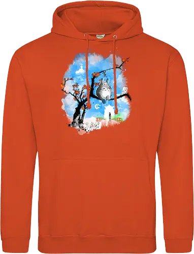 Japan pop overload - japan, anime, pop culture, movies, fantasy, sumi e, watercolor - Standard Hoodie
