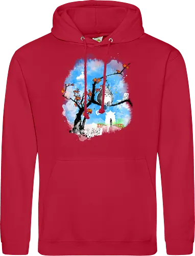 Japan pop overload - japan, anime, pop culture, movies, fantasy, sumi e, watercolor - Standard Hoodie