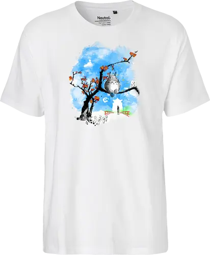Japan pop overload - japan, anime, pop culture, movies, fantasy, sumi e, watercolor - Fairtrade T-Shirt