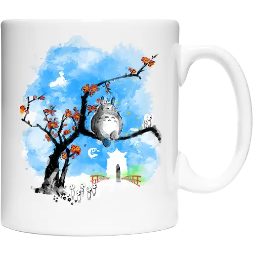 Japan pop overload - japan, anime, pop culture, movies, fantasy, sumi e, watercolor - Keramiktasse
