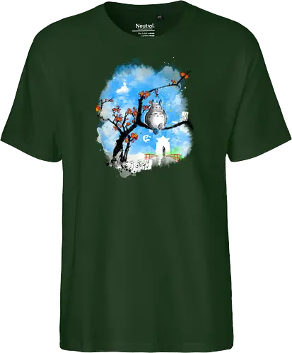 Japan pop overload - japan, anime, pop culture, movies, fantasy, sumi e, watercolor - Fairtrade T-Shirt