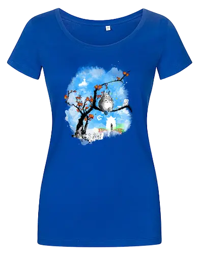 Japan pop overload - japan, anime, pop culture, movies, fantasy, sumi e, watercolor - Damen T-Shirt