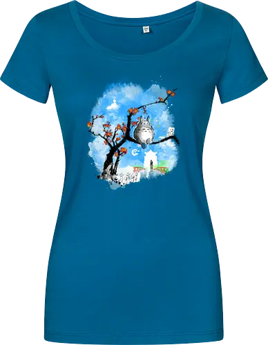 Japan pop overload - japan, anime, pop culture, movies, fantasy, sumi e, watercolor - Damen T-Shirt