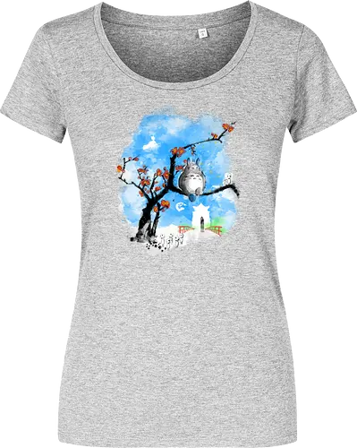 Japan pop overload - japan, anime, pop culture, movies, fantasy, sumi e, watercolor - Damen T-Shirt