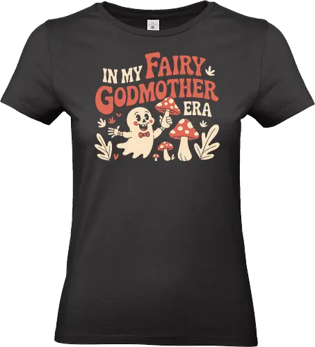 In My Fairy Godmother Era  - fairy godmother art, spooky mushroom design, magical ghost print, fantasy lover design, halloween ghost art, whimsical mushroom graphic, cute ghost illustration, unique fairy design, gift for fantasy fans, playful spooky print - Standard T-Shirt (Frauen)