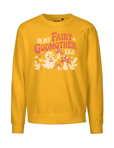 In My Fairy Godmother Era  - fairy godmother art, spooky mushroom design, magical ghost print, fantasy lover design, halloween ghost art, whimsical mushroom graphic, cute ghost illustration, unique fairy design, gift for fantasy fans, playful spooky print - Fairtrade Sweatshirt