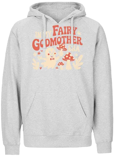 In My Fairy Godmother Era  - fairy godmother art, spooky mushroom design, magical ghost print, fantasy lover design, halloween ghost art, whimsical mushroom graphic, cute ghost illustration, unique fairy design, gift for fantasy fans, playful spooky print - Fairtrade Hoodie