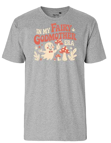 In My Fairy Godmother Era  - fairy godmother art, spooky mushroom design, magical ghost print, fantasy lover design, halloween ghost art, whimsical mushroom graphic, cute ghost illustration, unique fairy design, gift for fantasy fans, playful spooky print - Fairtrade T-Shirt