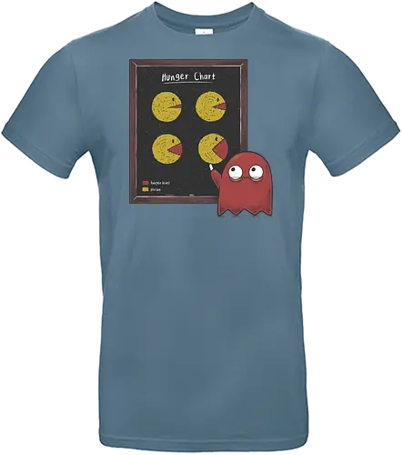 Hunger Chart - Retrogaming, pac man, game, videogame, retro, vintage, geek, nerd - Standard T-Shirt