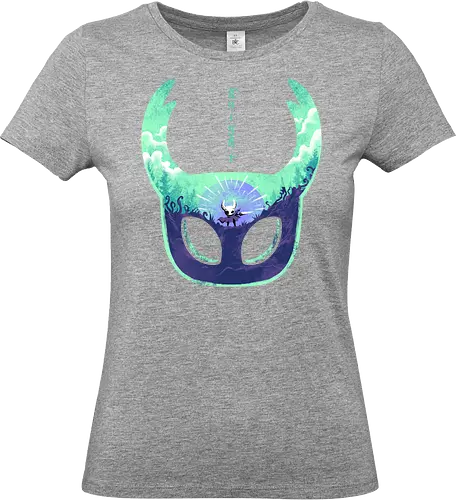 mask of brave - silksong, hollowknight, knight, lancer, beetle, insect, adventure, cool, awesome, hero, game - Standard T-Shirt (Frauen)