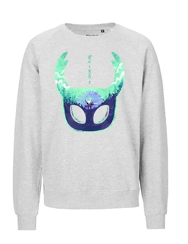 mask of brave - silksong, hollowknight, knight, lancer, beetle, insect, adventure, cool, awesome, hero, game - Fairtrade Sweatshirt