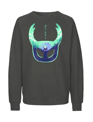 mask of brave - silksong, hollowknight, knight, lancer, beetle, insect, adventure, cool, awesome, hero, game - Fairtrade Sweatshirt