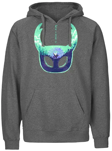 mask of brave - silksong, hollowknight, knight, lancer, beetle, insect, adventure, cool, awesome, hero, game - Fairtrade Hoodie