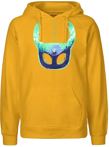 mask of brave - silksong, hollowknight, knight, lancer, beetle, insect, adventure, cool, awesome, hero, game - Fairtrade Hoodie