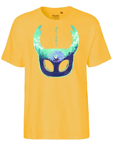 mask of brave - silksong, hollowknight, knight, lancer, beetle, insect, adventure, cool, awesome, hero, game - Fairtrade T-Shirt