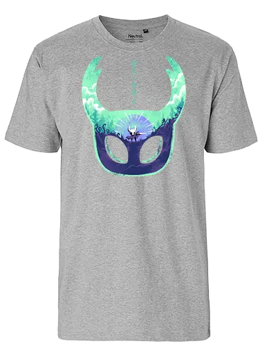 mask of brave - silksong, hollowknight, knight, lancer, beetle, insect, adventure, cool, awesome, hero, game - Fairtrade T-Shirt