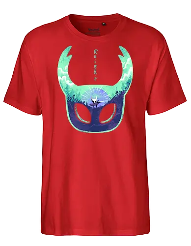 mask of brave - silksong, hollowknight, knight, lancer, beetle, insect, adventure, cool, awesome, hero, game - Fairtrade T-Shirt