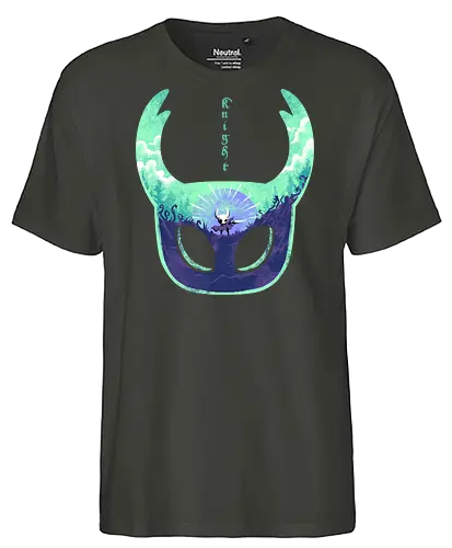 mask of brave - silksong, hollowknight, knight, lancer, beetle, insect, adventure, cool, awesome, hero, game - Fairtrade T-Shirt