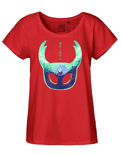 mask of brave - silksong, hollowknight, knight, lancer, beetle, insect, adventure, cool, awesome, hero, game - Fairtrade Girl Shirt