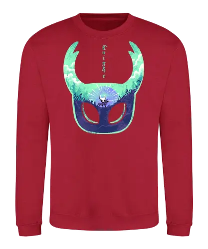 mask of brave - silksong, hollowknight, knight, lancer, beetle, insect, adventure, cool, awesome, hero, game - Sweatshirt