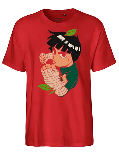 Rock Lee's Guts and Glory - rock lee, Shinobi, anime, manga, ninja, martial arts, fighting, shonen, fan art, pop culture, japan, japanese, konoha, graphic tee, might guy, perseverance, green beast, leaf village, taijutsu - Fairtrade T-Shirt