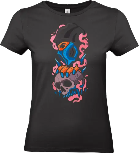 Sub-Zero's Trophy Kill - sub-zero, Kombat, video game, fighting game, retro, arcade, classic, skull, ice, ninja, fan art, graphic tee, pop culture, gamer, geek, finish him, fatality, retro gaming - Standard T-Shirt (Frauen)