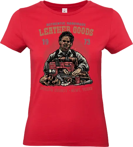 Handmade Leather Goods - leather, Horror, Halloween, horror movies, villain, classic horror, funny, humor - Standard T-Shirt (Frauen)