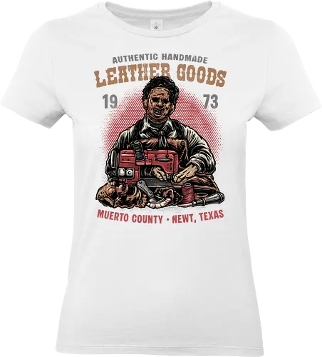 Handmade Leather Goods - leather, Horror, Halloween, horror movies, villain, classic horror, funny, humor - Standard T-Shirt (Frauen)