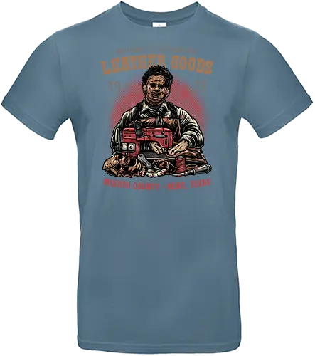Handmade Leather Goods - leather, Horror, Halloween, horror movies, villain, classic horror, funny, humor - Standard T-Shirt