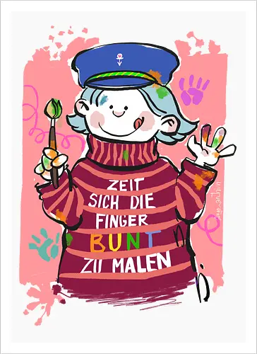 Zeit sich die Finger bunt zu malen