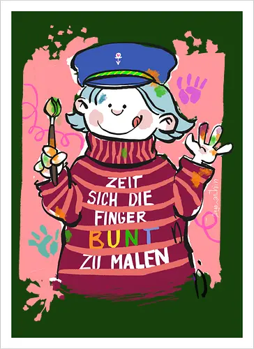 Zeit sich die Finger bunt zu malen