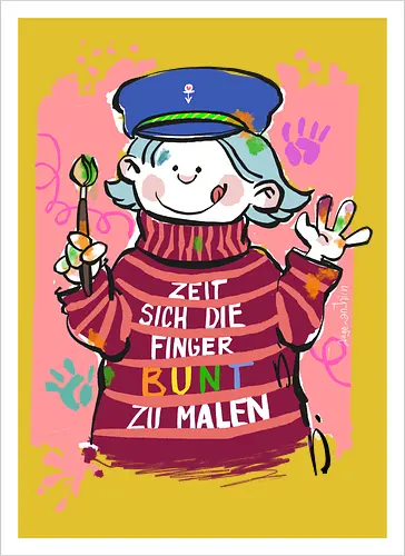 Zeit sich die Finger bunt zu malen