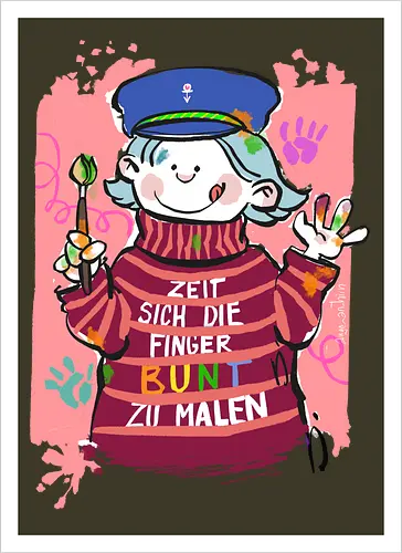 Zeit sich die Finger bunt zu malen