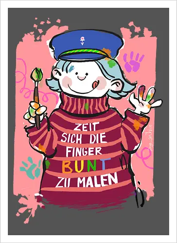 Zeit sich die Finger bunt zu malen