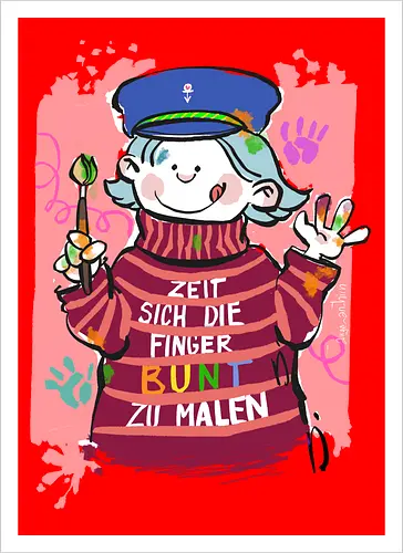 Zeit sich die Finger bunt zu malen