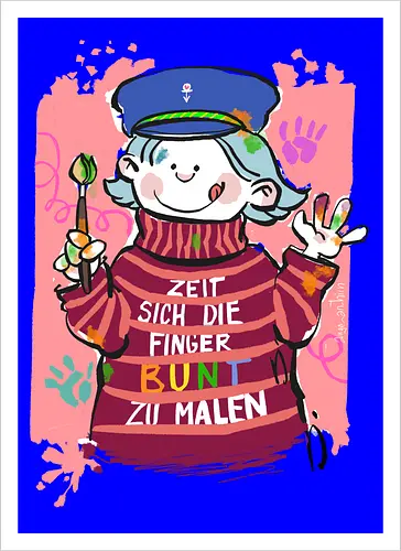 Zeit sich die Finger bunt zu malen