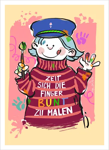 Zeit sich die Finger bunt zu malen