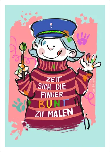 Zeit sich die Finger bunt zu malen