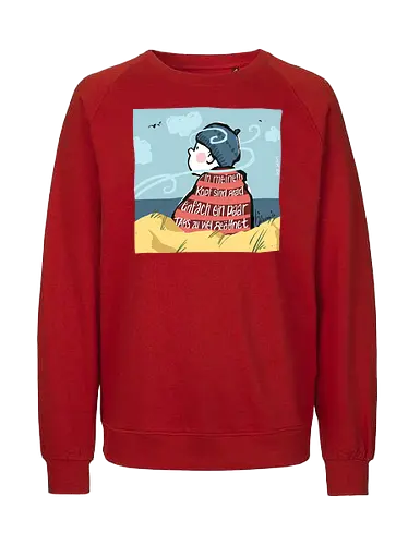 In meinem Kopf... - Ringelpullisprüche, Ringeldinger, streifenweise, Spruch, Weisheit, Motivation, Ringelpulli, SprücheShirt, Cartoon Illustration, Chill, Stress, Auszeit, Statement, Handgezeichnet, Humor, Selbstironie, Streifenpulli, Spruchshirt, deutsch - Fairtrade Sweatshirt