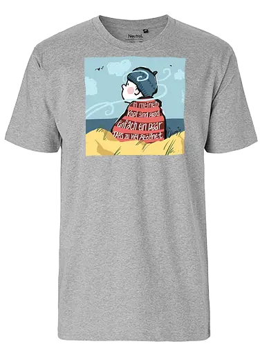 In meinem Kopf... - Ringelpullisprüche, Ringeldinger, streifenweise, Spruch, Weisheit, Motivation, Ringelpulli, SprücheShirt, Cartoon Illustration, Chill, Stress, Auszeit, Statement, Handgezeichnet, Humor, Selbstironie, Streifenpulli, Spruchshirt, deutsch - Fairtrade T-Shirt