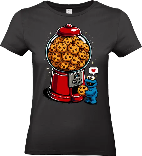Gumball Cookies - gumball, gumball machine, funny, funny tee, cute, aesthetic, illustration, awesome, cookies, character, food, parody, monster, puppet, blue, love, lm2kone, cat, candy, geek - Standard T-Shirt (Frauen)