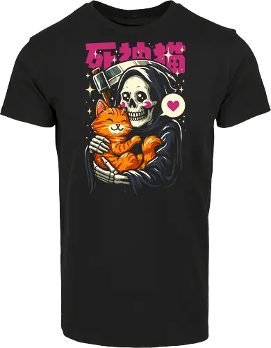 Grim Reaper Loves Cute Cat