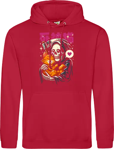 Grim Reaper Loves Cute Cat