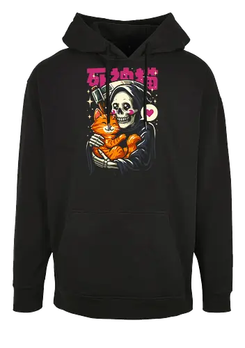 Grim Reaper Loves Cute Cat
