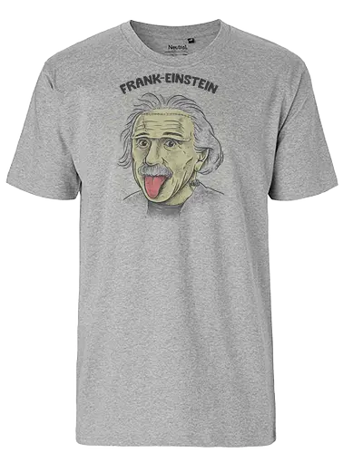 Frank-Einstein - halloween, einstein, albert einstein, science, physics, nerd, trick or treat - Fairtrade T-Shirt