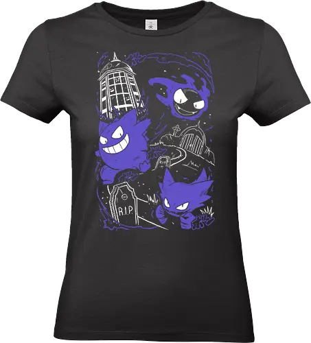 Ghost, Gastly & Haunter - Pocket - Mega Gengar, Kawaii, Anime, Manga, Tokyo, Angry, Japanese Art, Aesthetic, Manga Style, Revengers, Zylixzen, Aggressive, Gamer, Otaku, Gift, Cool - Standard T-Shirt (Frauen)
