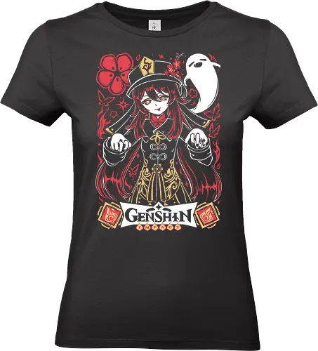 Hu Tao - Gen shin Impact - Kawaii, Anime, Manga, Tokyo, Angry, Japanese Art, Aesthetic, Manga Style, Zylixzen, Aggressive, Gamer, Otaku, Gift, Cool - Standard T-Shirt (Frauen)
